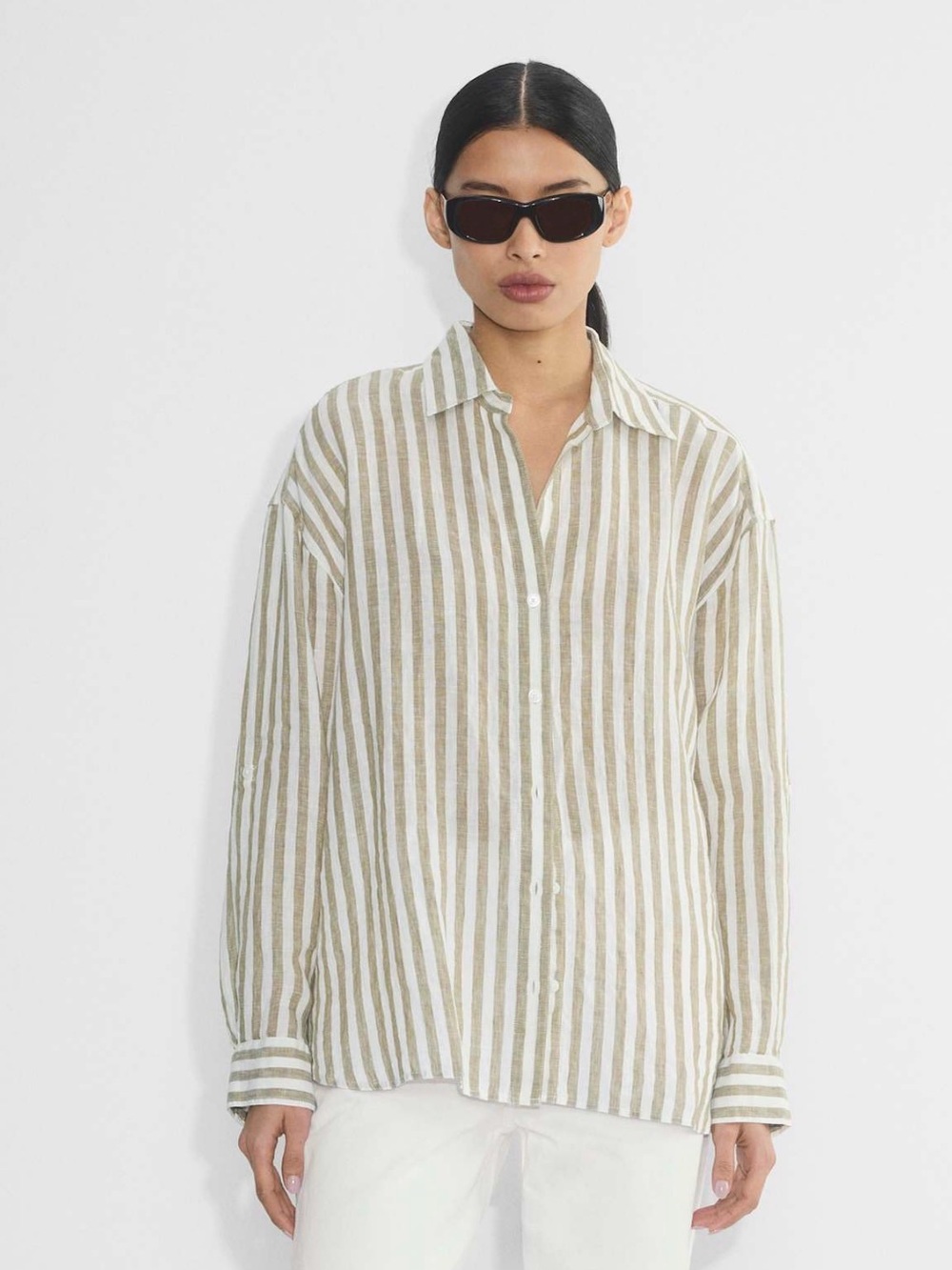 Aritzia Archive Linen Shirt - Size S - Like New
